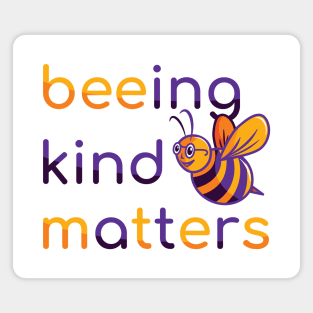 Being Kind Matters (purple and yellow) Magnet